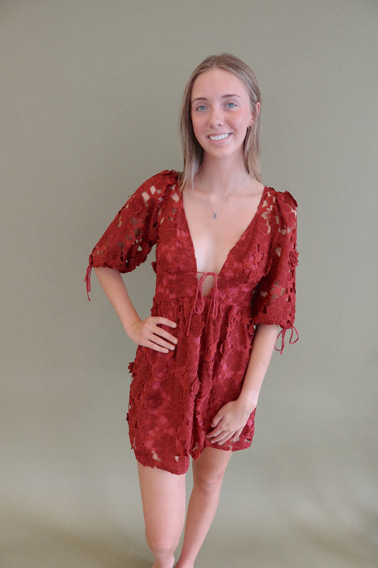 Nora Rae Floral Mini Dress