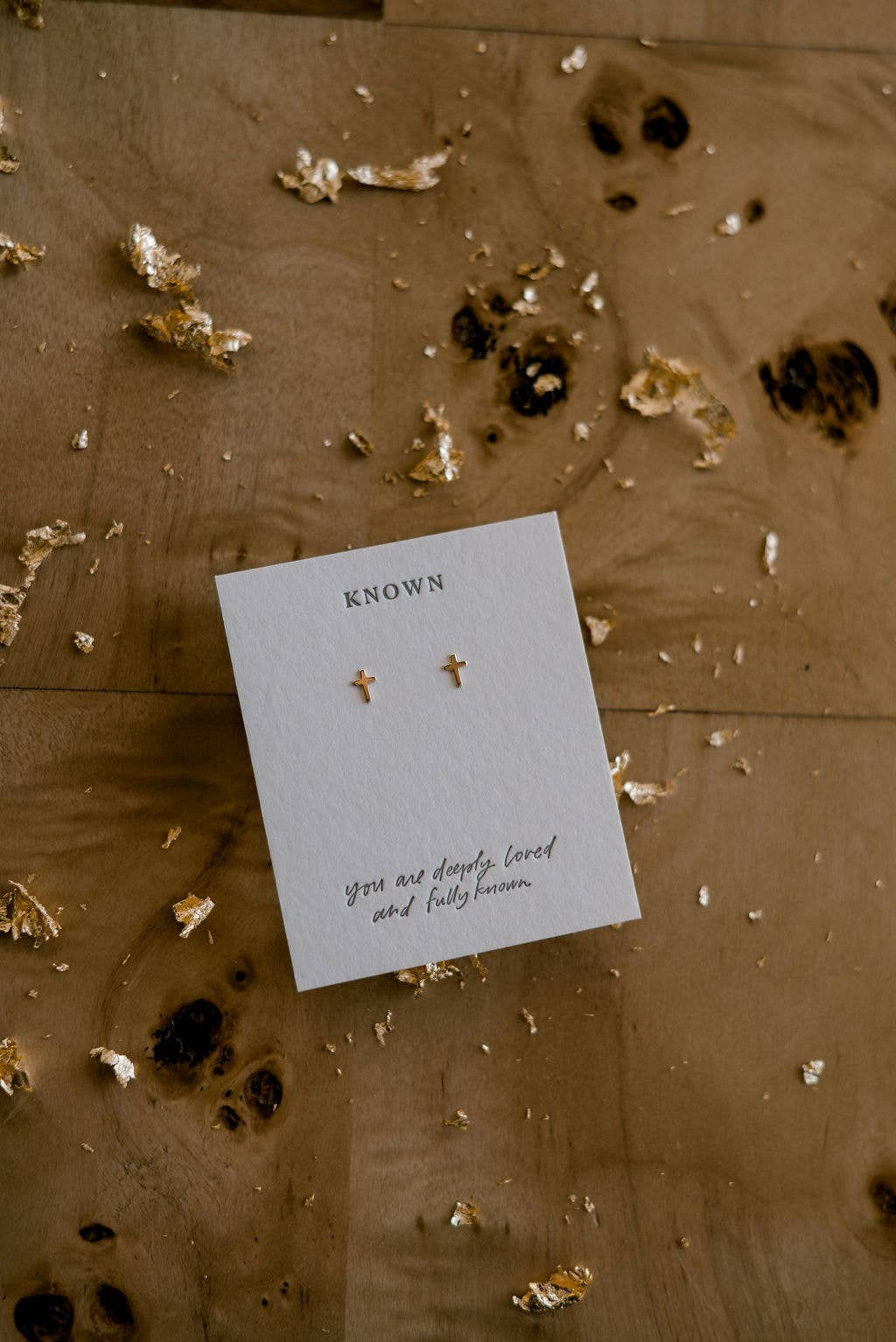 Dear Heart - Known Cross Earring Studs