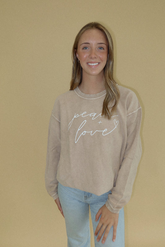Peace & Love Vintage Pullover