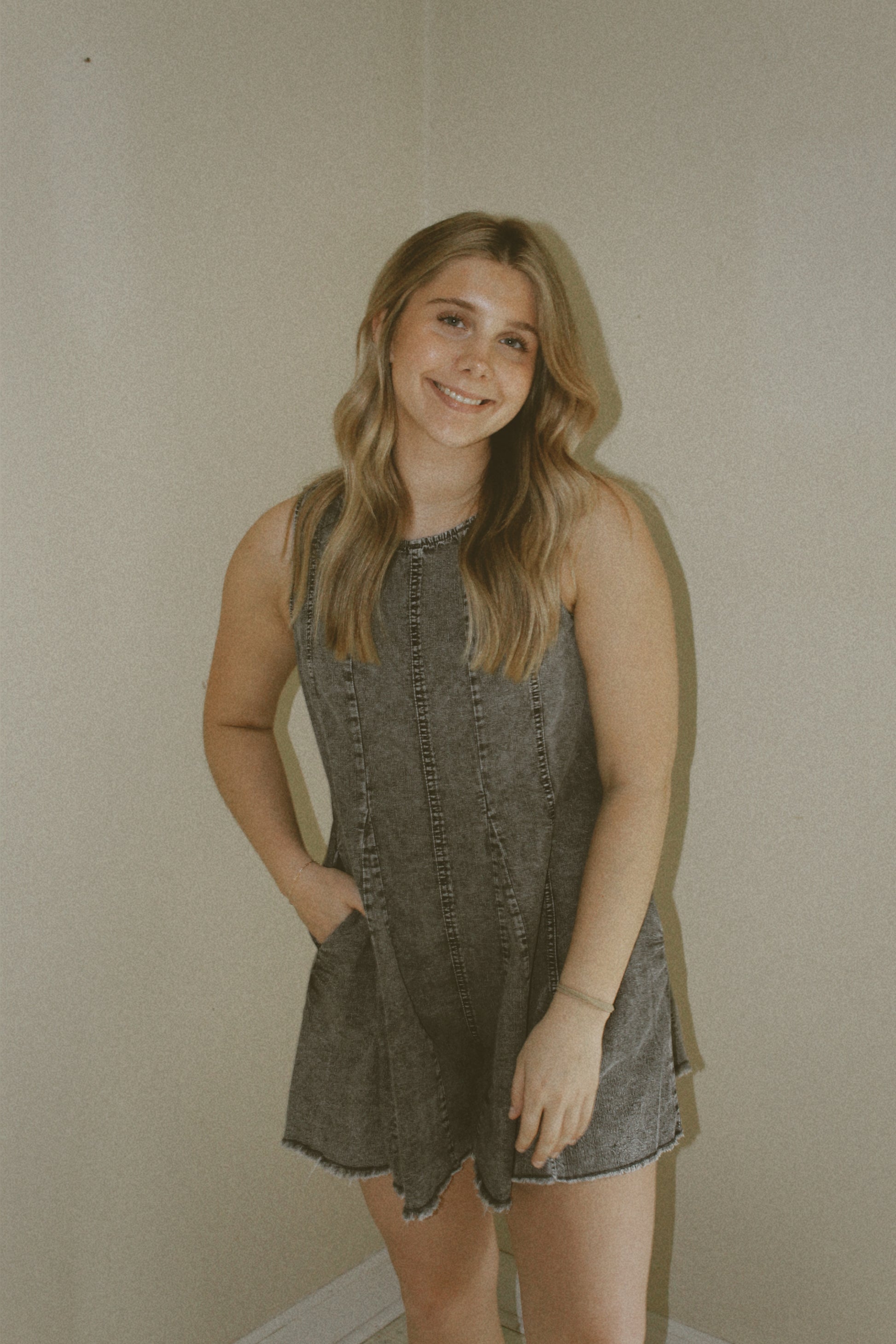 Nora Kate Denim Romper