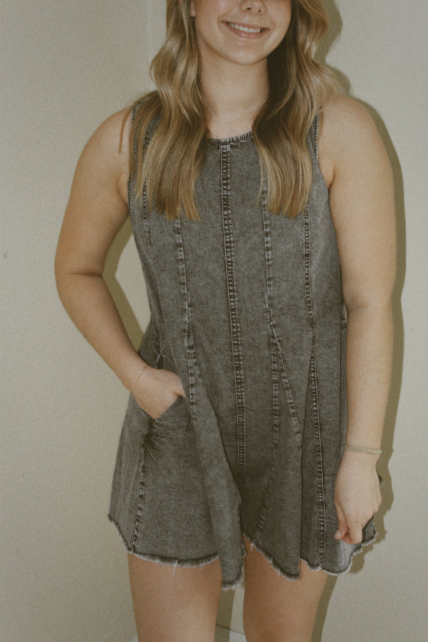 Nora Kate Denim Romper