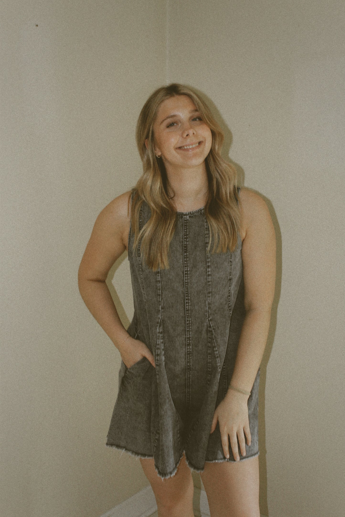 Nora Kate Denim Romper