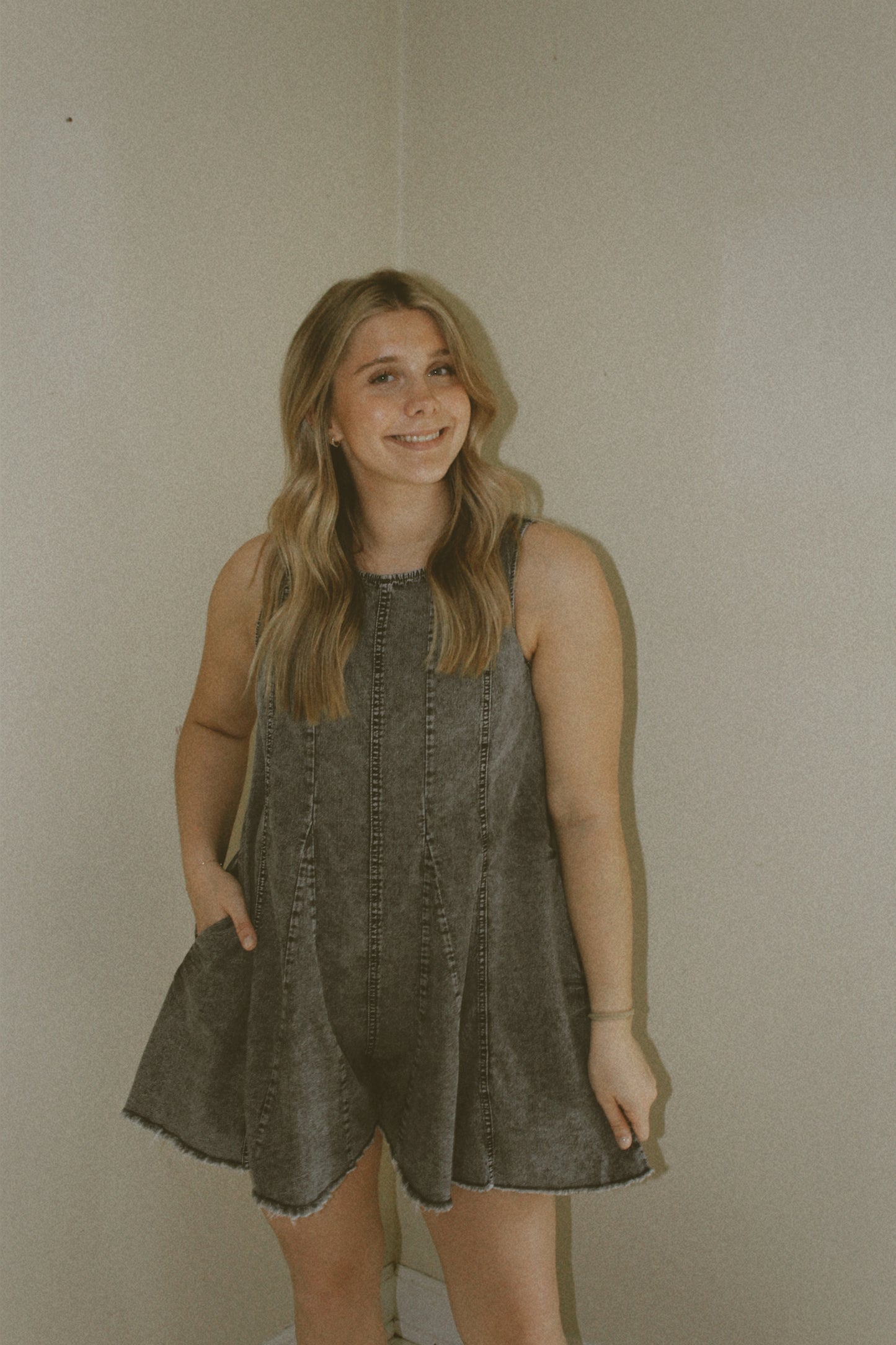 Nora Kate Denim Romper