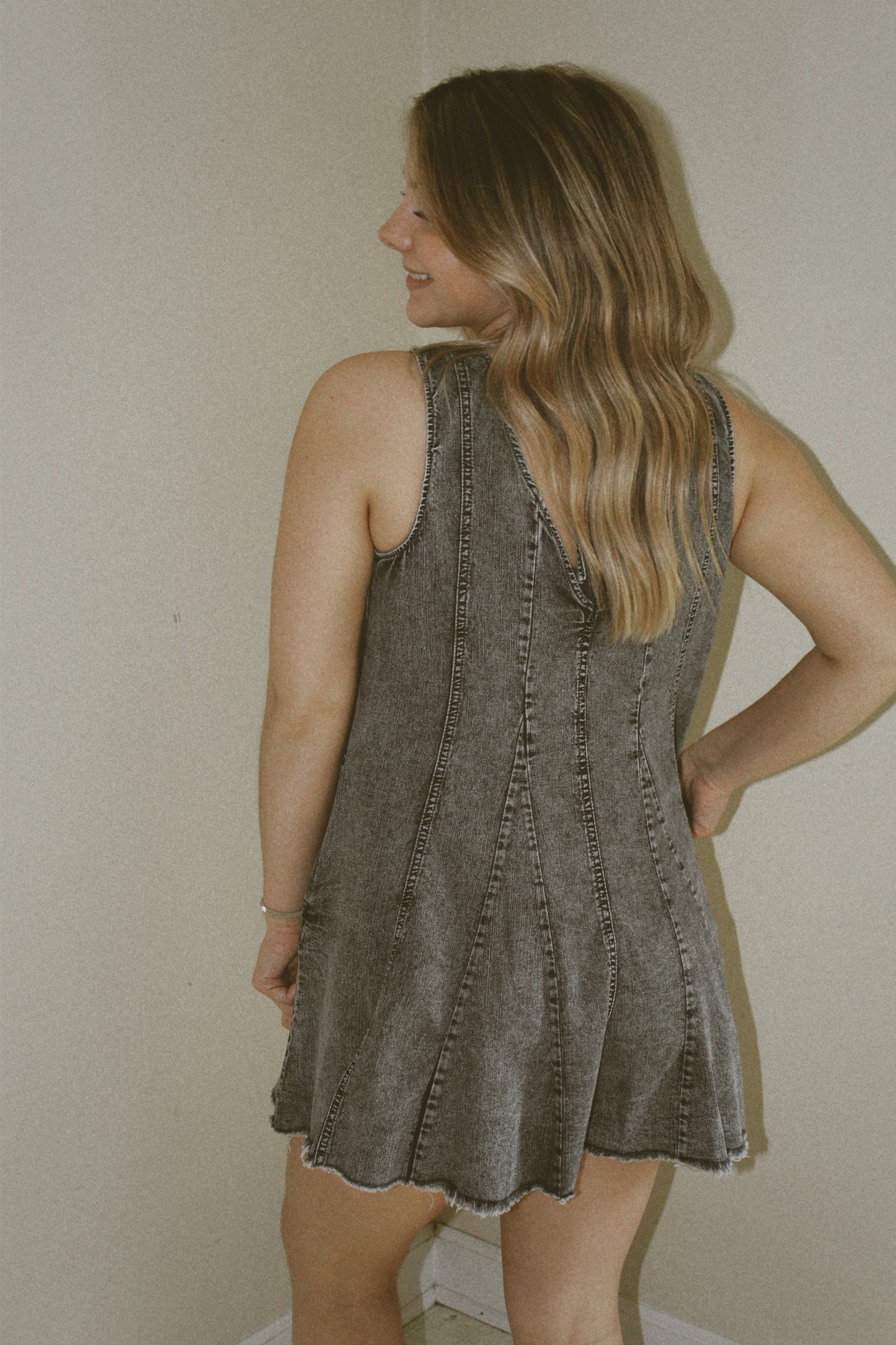 Nora Kate Denim Romper
