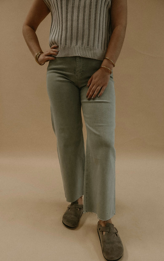 Olivia Cole Jean - Moss Green