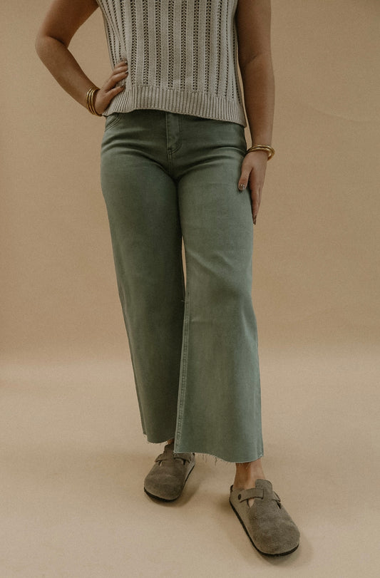 Olivia Cole Jean - Army Green