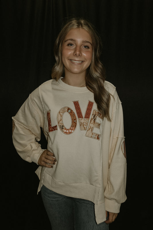 Love Crewneck - Cream