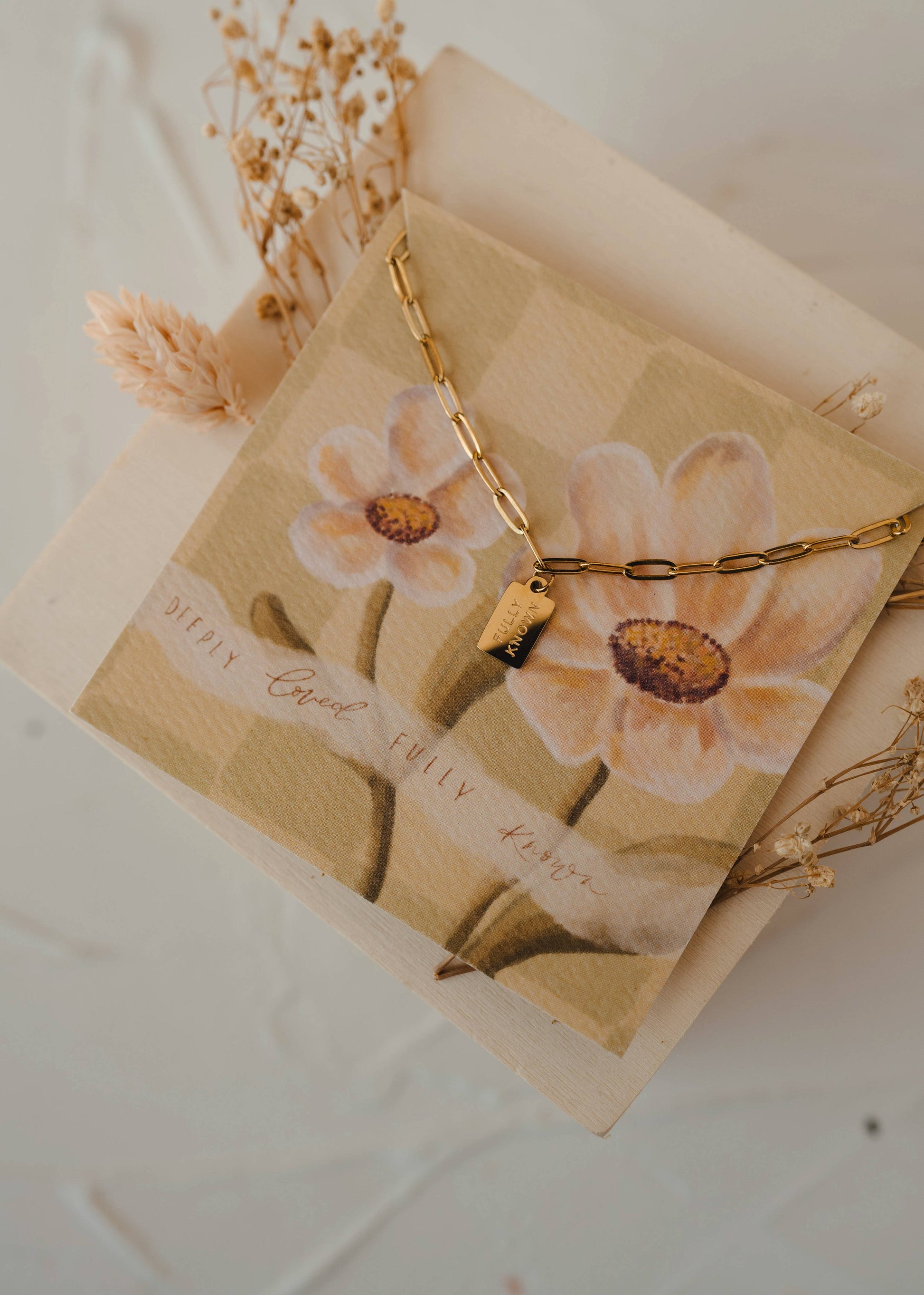 Deeply Loved, Fully Known Mini Tag Necklace