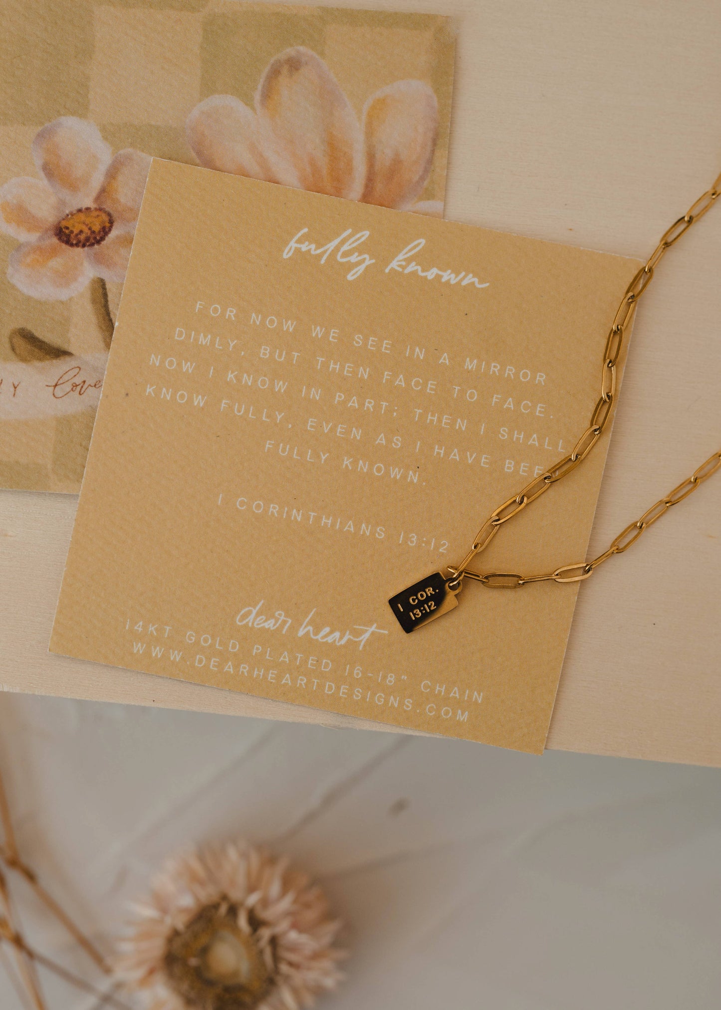 Deeply Loved, Fully Known Mini Tag Necklace Regular