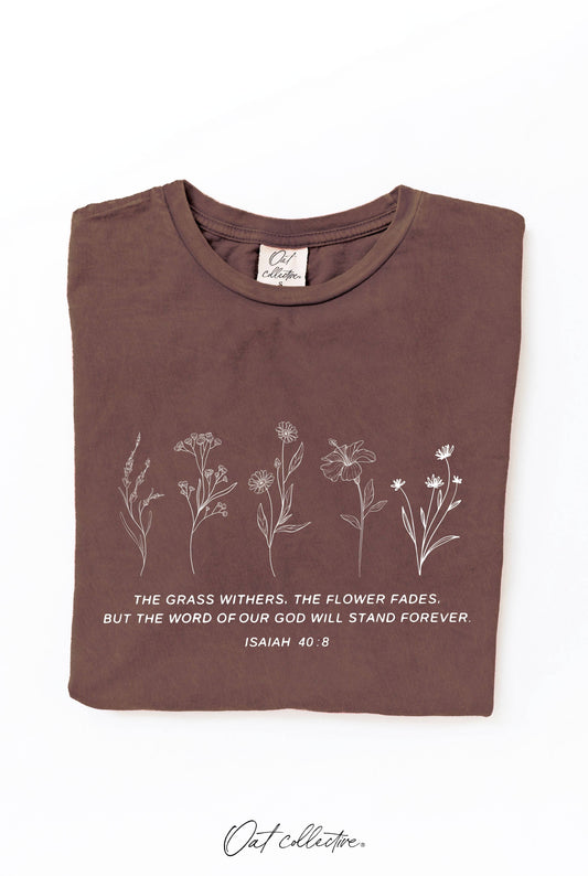 OAT COLLECTIVE CHOCOLATE THE GRASS WITHERS TEE