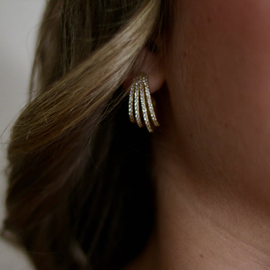 Tiara Hoop Earrings