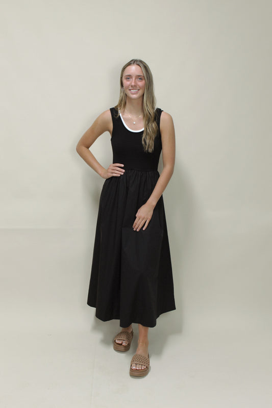 Nova Black Maxi Dress