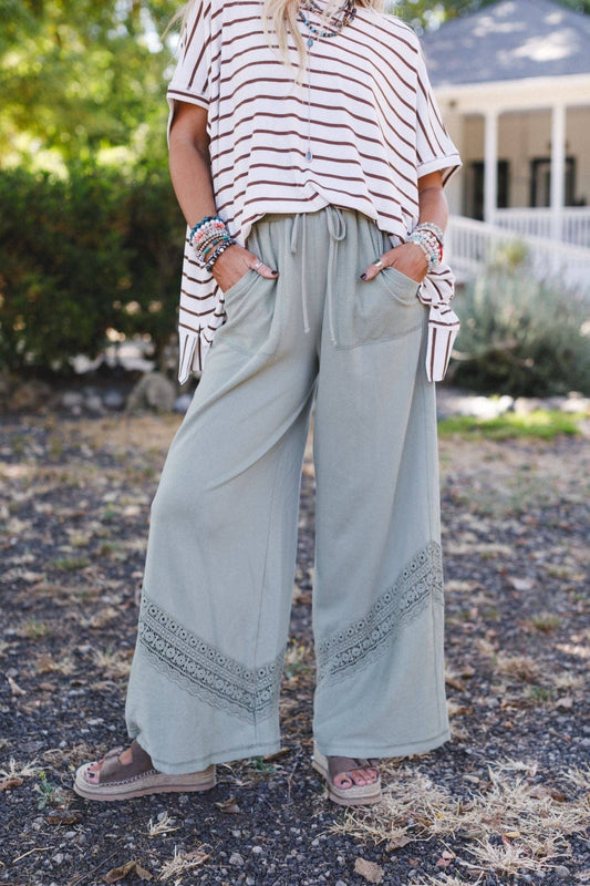 Three Bird Nest Sage Lyrical Wide Leg Pants