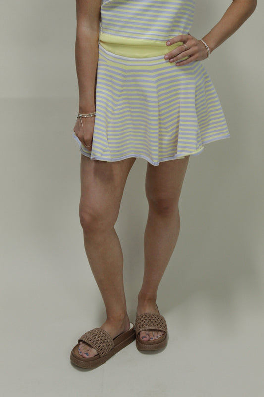 Sailor Striped Sweater Skort