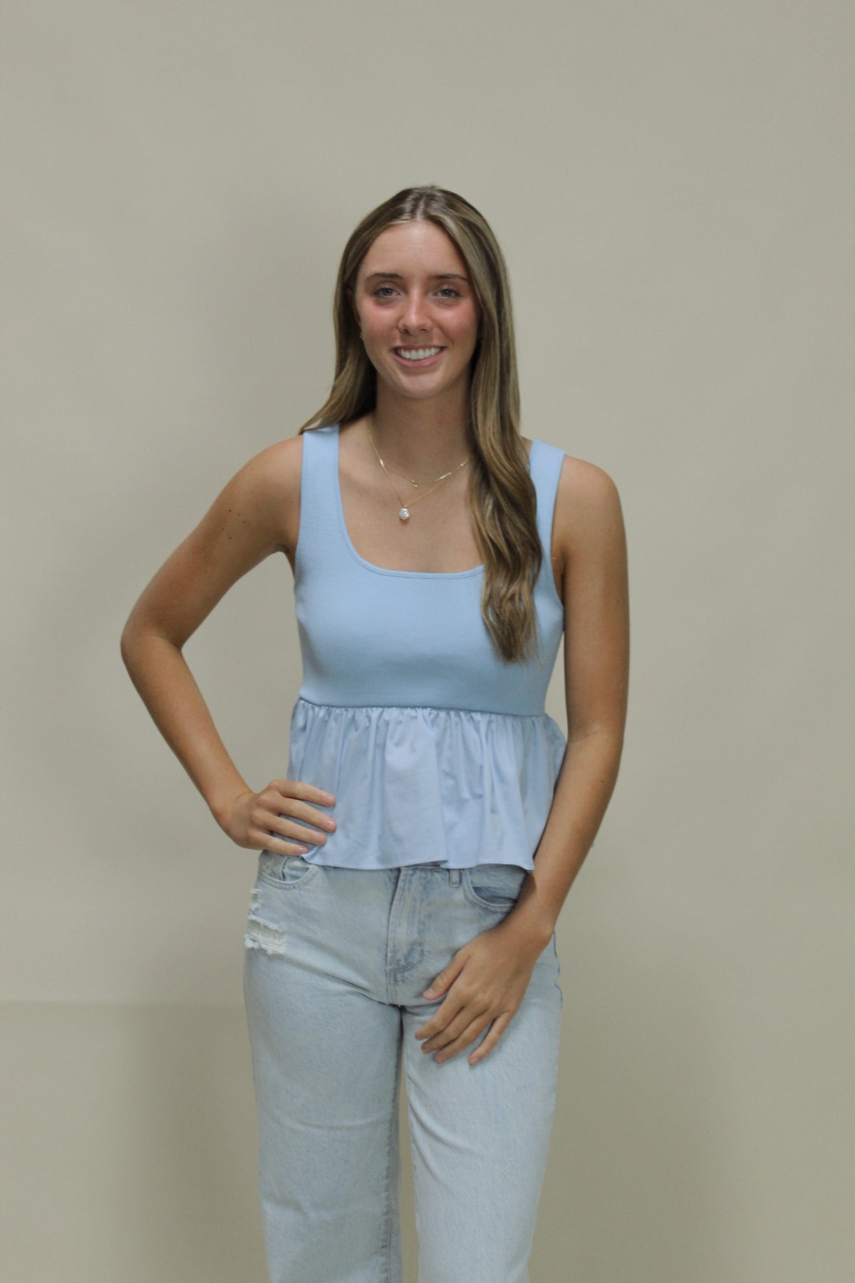 Lexi Top - Baby Blue