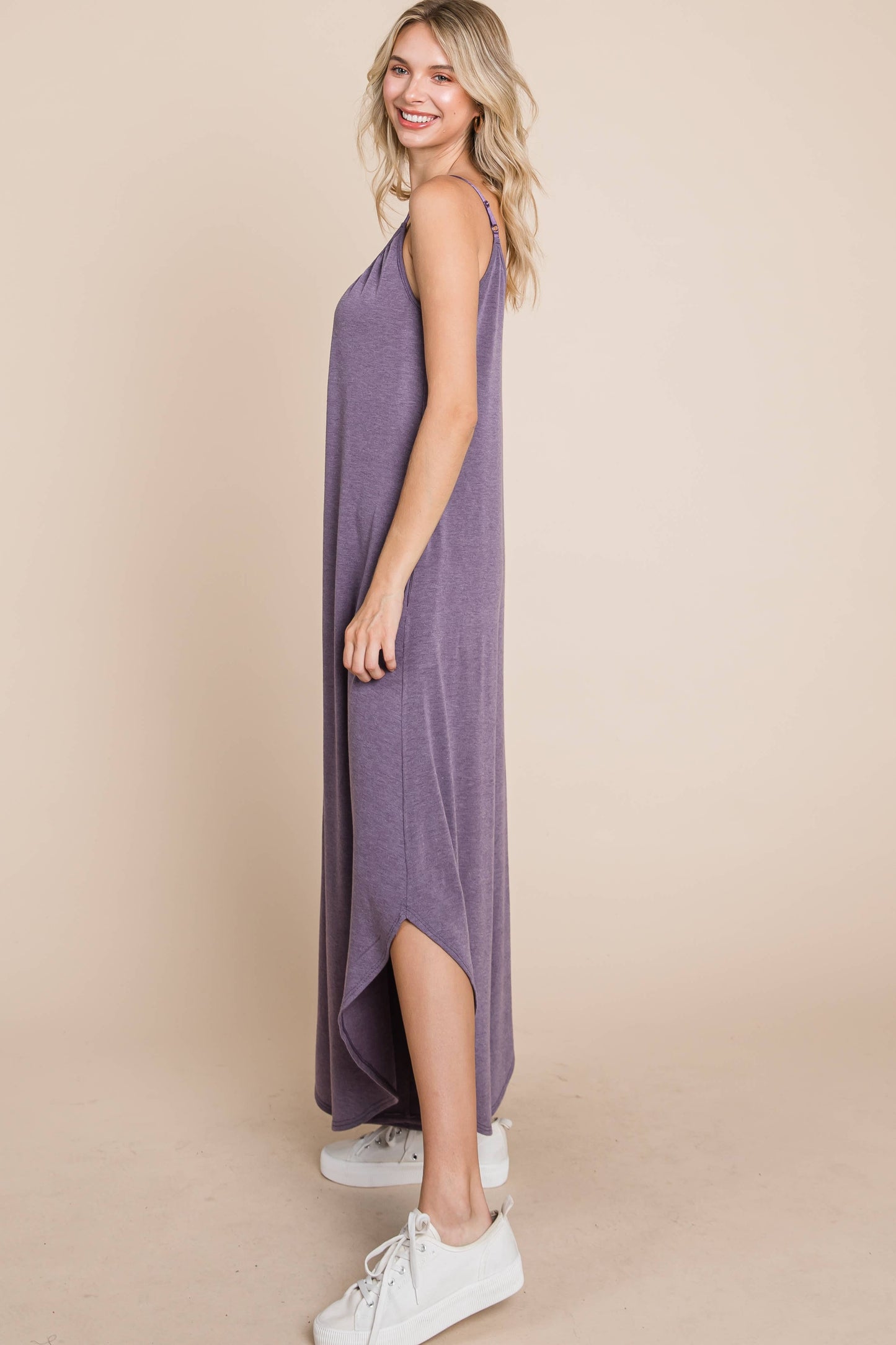 Emerald Teal French Terry Wide Leg Jumpsuit