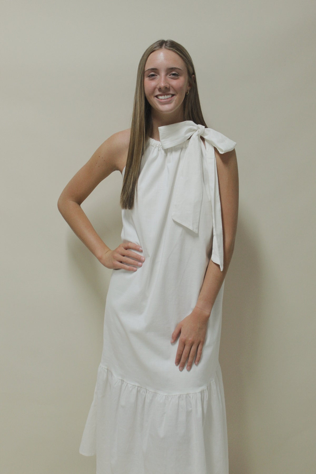 Brinley Faye Bow Maxi Dress