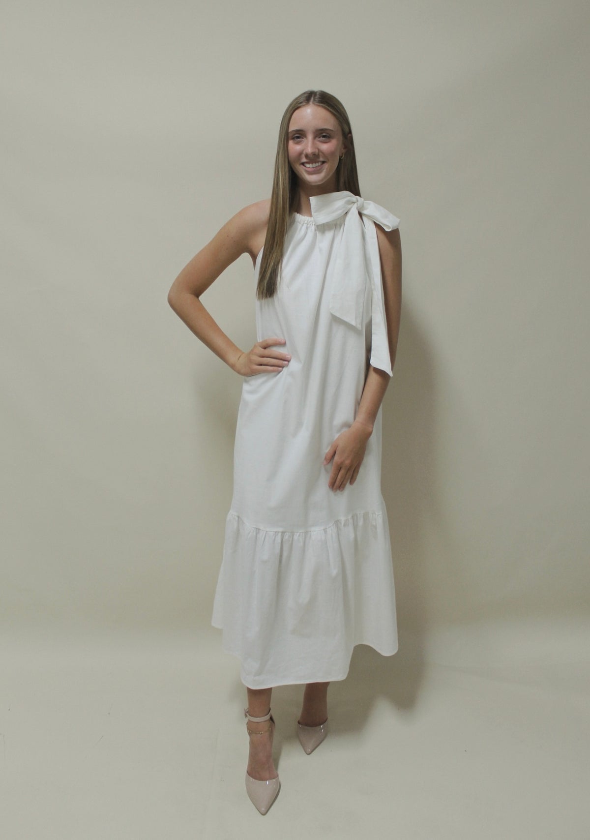 Brinley Faye Bow Maxi Dress