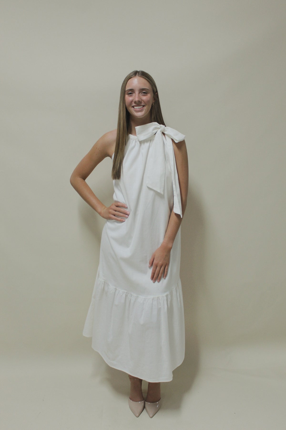 Brinley Faye Bow Maxi Dress