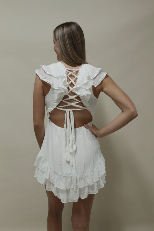 Oakley Ruffle Mini Dress