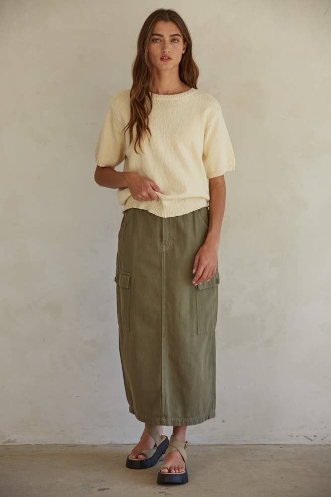 Bailey Cream Yellow Knit Sweater