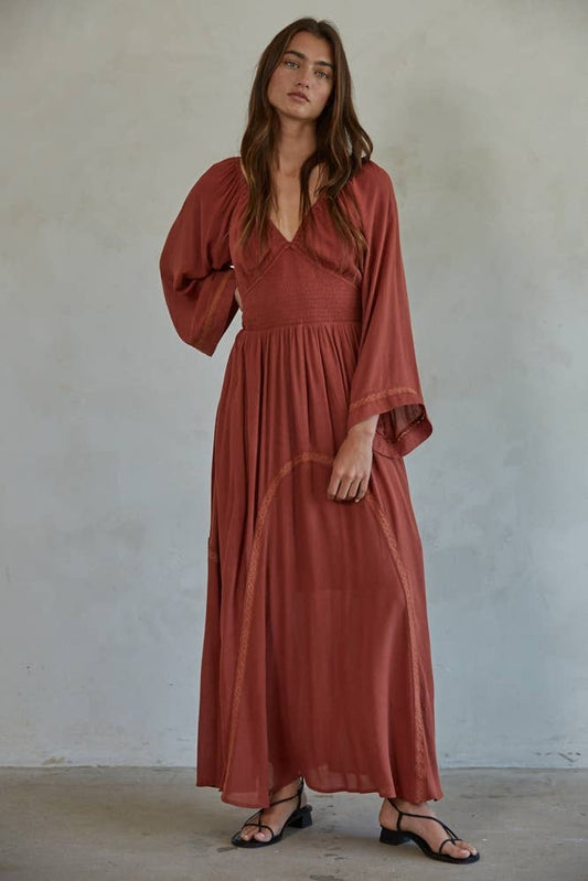 Scarlett Crinkle Gauze Maxi Dress