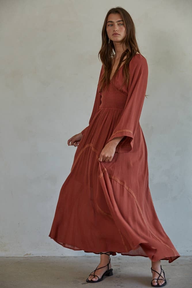 Scarlett Crinkle Gauze Maxi Dress