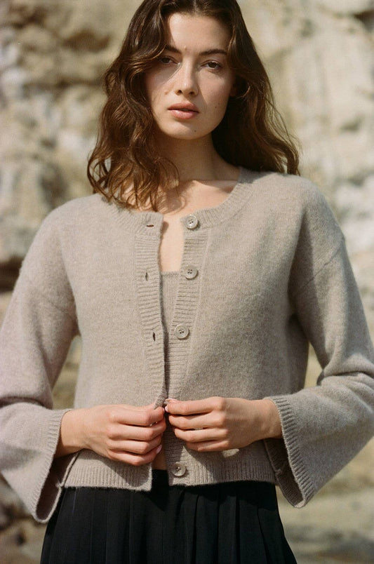 Harper Cashmere Button Front Cardigan